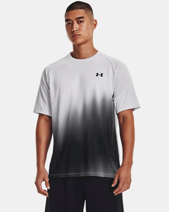 Men's UA Tech™ Fade Short Sleeve in Gray image number 0